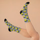 "PILOT CHICK" Polyester/Nylon Stretch Socks