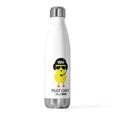14oz. Pilot Chick Stainless Steel Travel Mug with Handle - WAI Store
