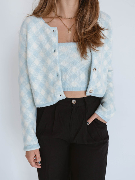Blue Skies Cardigan Set