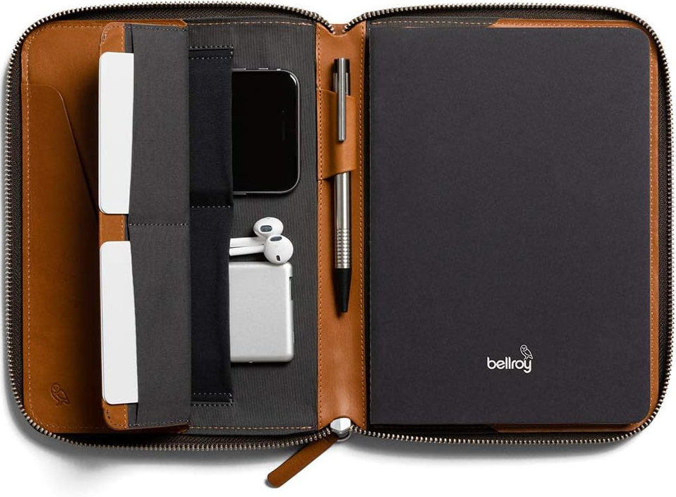 WORK FOLIO A5 - CARAMEL - Bolder Menswear