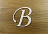 MONOGRAM LETTER WOOD PAINTED GOLD 12" TALL