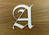 MONOGRAM LETTER WOOD PAINTED GOLD 12" TALL