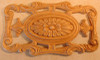 EMBOSSED WOOD APPLIQUE / ONLAY # 614 5 1/4 X 9 1/4