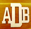 MONOGRAM 3 LETTER WOOD