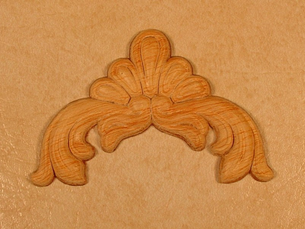 EMBOSSED WOOD APPLIQUE / ONLAY # 626 5 1/8 X 3 1/4