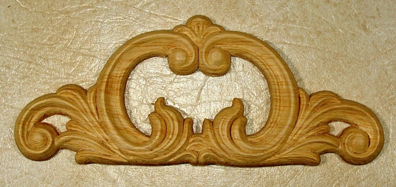 EMBOSSED WOOD APPLIQUE / ONLAY # 733 3 1/2 X 8 3/8