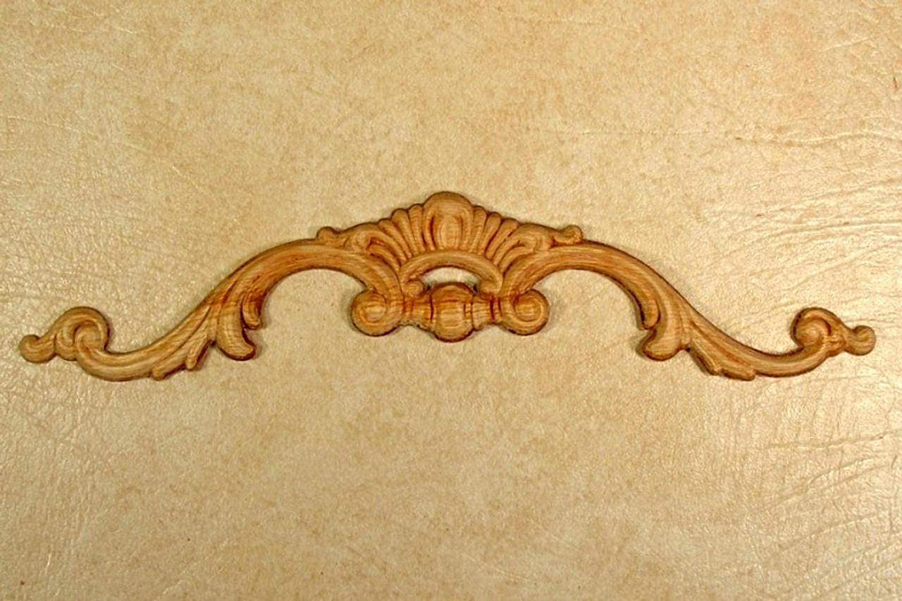 EMBOSSED WOOD APPLIQUE / ONLAY # 785 2 3/4 X 13