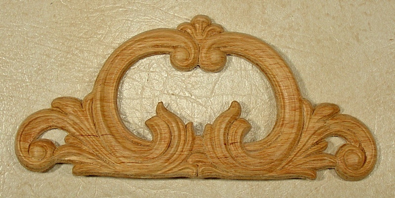 EMBOSSED WOOD APPLIQUE / ONLAY # 738 4 1/4 X 9 1/2