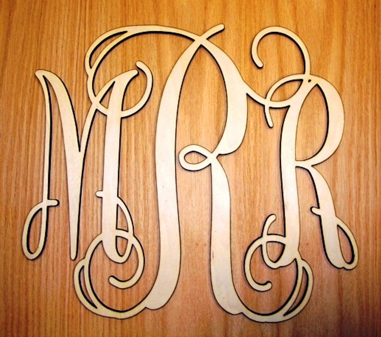 MONOGRAM 3 LETTER WOOD