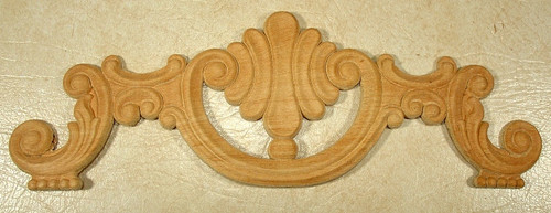 EMBOSSED WOOD APPLIQUE / ONLAY # 035 5 X 15 1/4