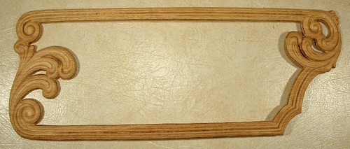 EMBOSSED WOOD APPLIQUE / ONLAY # 781 8 1/4 X 22