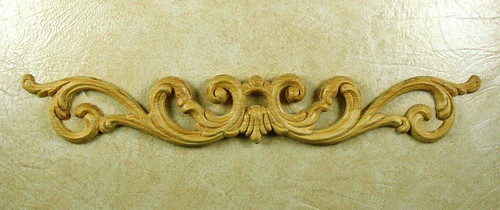 EMBOSSED WOOD APPLIQUE / ONLAY # 790 2 1/2  X 17 1/2