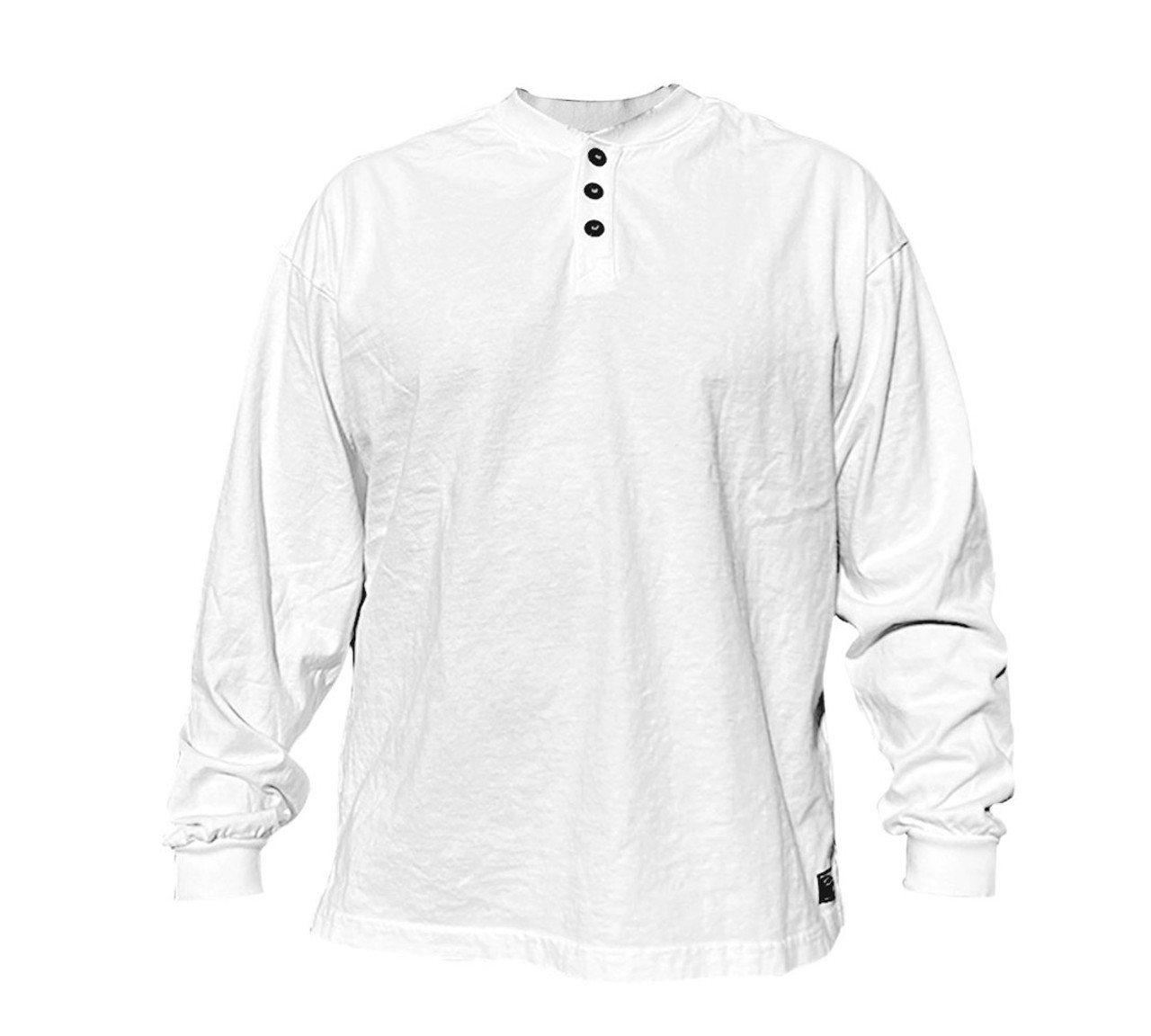 Classic Men's Long Sleeve Shirt with Mandarin Collar, Black Colou