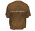 Teak colored shirt back print