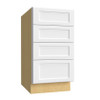 Base 4 Drawer 15 W X 34-1/2 H X 24 D - Luna Timber by Fabuwood