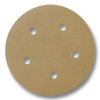 5" Abrasive Disc 320 Grit Gold Velcro 5-Hole