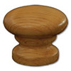 Knob 1-1/8" Cherry Unfinished Face Grain