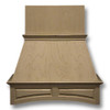 Peninsula Wood Hood 48in Arched Raised Panel RedOak