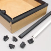 File Rail Clips Black PVC