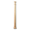 34.5" Plain Corinth Roman Half Column Cherry