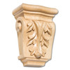 Petite Acanthus Maple Petite Corbel- 3 x 4 1/2"
