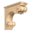 Cherry Scrolled/Cove Corbel- 16"