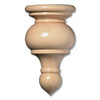 Traditional Cherry Finial- 4 3/16"