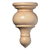 Traditional Maple Wood Finial- 4 3/16"