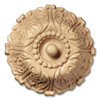 Large Wood Rosette Medallion