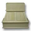 Wall Wood Hood 36in Upper Raised Panel Red