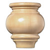 5 3/8 in. Traditional Bun Foot 1ea 6bx Maple