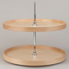 Full Circle, Natural Wood, 2 Shelf Lazy Susan, 32"