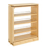 9" Base Filler Pull-Out w/Adjustable Shelves Natural Wood Maple