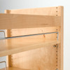 Rev-A-Shelf Tall Pantry Wood Pullout, w/soft-close slides, 58" x 14"