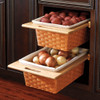 Woven Organizer Pullout Basket for 15\" base cabinet