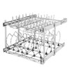 Two-Tier Cookware Organizer, Chrome, 21"