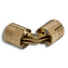 Barrel Hinge 16mm dia x 16.5mm deep 7/8" Minimum Door Thickness Solid Brass