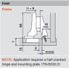 Blum 110° CLIP Top BLUMOTION Hinge, Half-Cranked, INSERTA