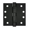 4'' x 4'' Square Hinge, HD, Ball Bearings, Flat Black