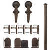 QG Rolling Door Wright Hardware Short Bracket Kit Oil Rubbed Bronze