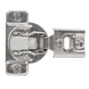 Soft-Close One-Piece Hinge, 105 degree 1/2" Overlay, Press-in