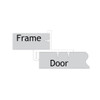 Self-closing, Semi-concealed Hinge, Steel, Full Wrap, 1/2" overlay, Satin NIckel