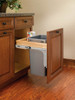 Single 35 Qt. Top Mount Wood Pull Out Container 1.5" Face Frame