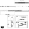 20" Heavy-Duty, Full-Extension, Side-Mount Drawer Slide w/ 200 Lb. Capacity 2
