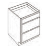 Base 3 Drawer 24 W X 34-1/2 H X 24 D - Galaxy Nickel by Fabuwood