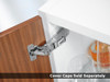 Blum 155° CLIP Top Hinge, Zero Protrusion, Full-Overlay, Straight-Arm, INSERTA