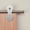 Castle 2 Rolling Door 8-Ft. Hardware Long Bracket Kit, Satin Nickel