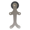 GingerBread 8-Ft. Rolling Door Hardware Long Bracket Kit, Satin Nickel