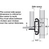 22 In. Two-Way Travel 3/4-Extension Slide, 50 Lb. Load Capacity