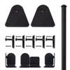 QG Rolling Door Triangle Hardware Long Bracket Kit Black